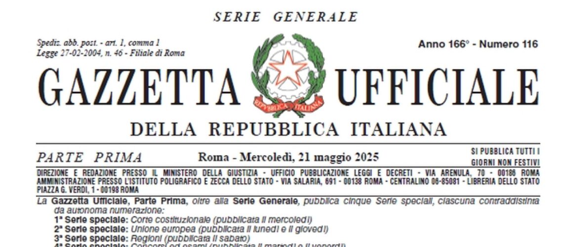 MIT: pubblicato in Gazzetta Ufficiale il Decreto-Legge n. 73 del 21 maggio 2025
